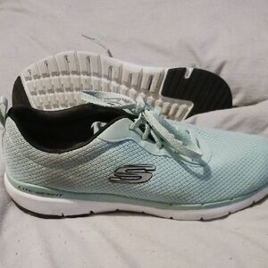 Skechers Blue Sneakers Breathable Mesh Comfort